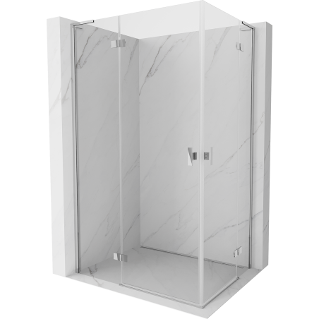 Mexen Mist H L Duo сгъваема душ кабина 110 x 70 см, прозрачна, хром - 8A5L-110L-070P-01-00