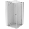 Mexen Mist H L Duo кабина за душ с отваряща се врата 80 x 80 см, прозрачна, хром - 8A5L-080L-080P-01-00