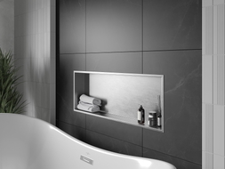 Mexen X-Wall-R вградена полица с фланец 90 x 30 см, инокс - 1910903010