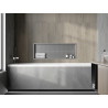 Mexen X-Wall-R вградена полица с фланец 90 x 30 см, инокс - 1910903010