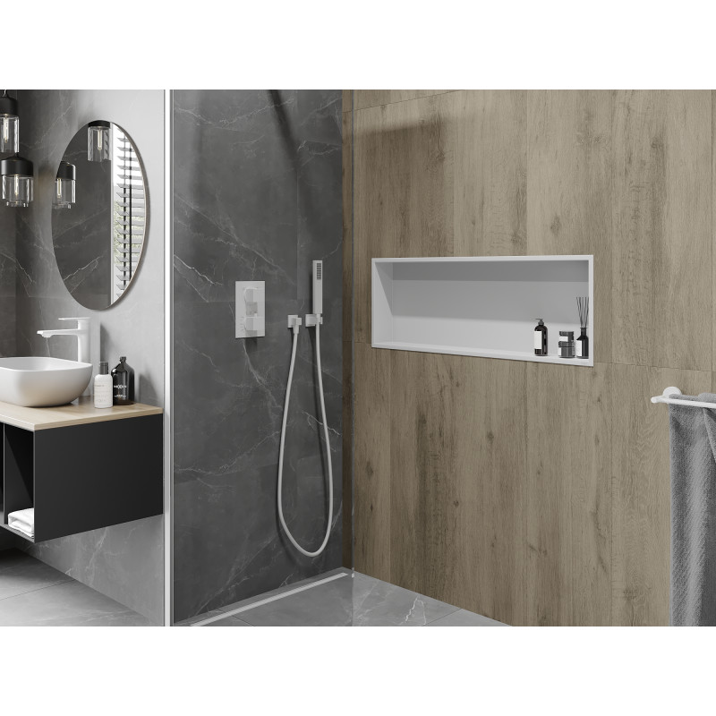 Mexen X-Wall-R ниша с борд 90 x 30 см, бяла - 1920903010