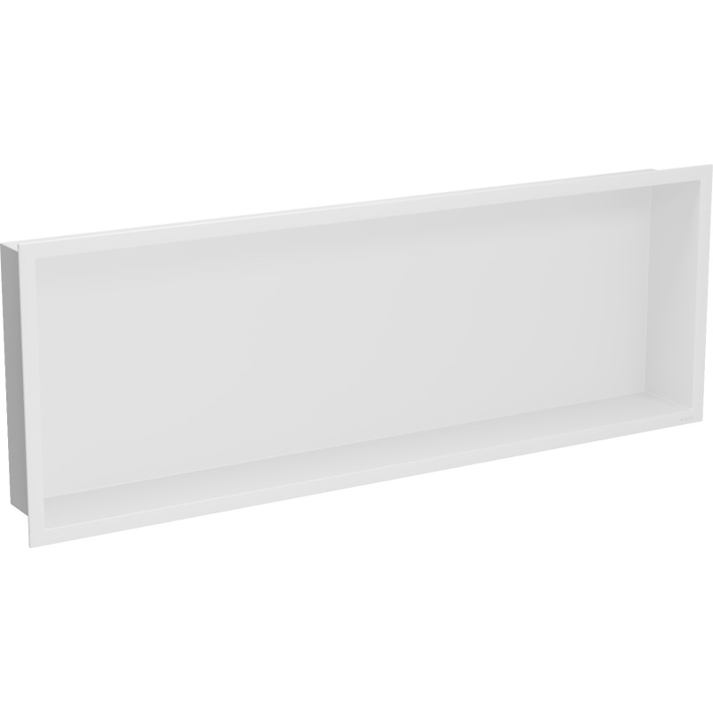 Mexen X-Wall-R вградена лавица с ръб 90 x 30 см, бяла - 1920903010