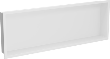 Mexen X-Wall-R вградена лавица с ръб 90 x 30 см, бяла - 1920903010