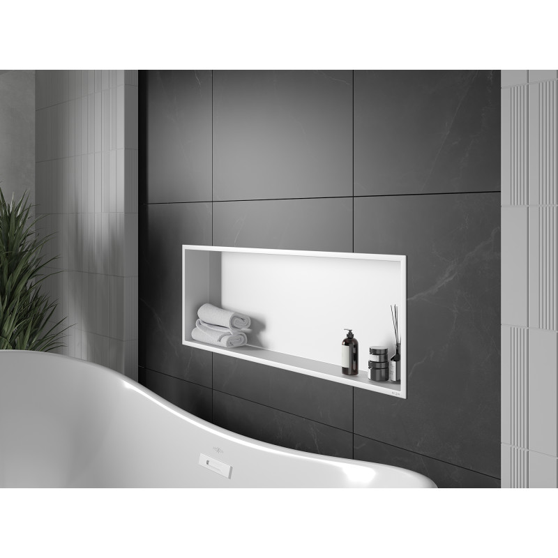 Mexen X-Wall-R ниша с борд 90 x 30 см, бяла - 1920903010