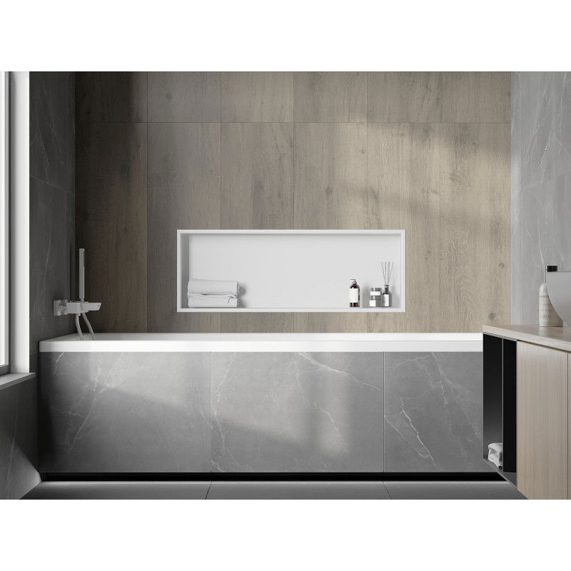 Mexen X-Wall-R нишова полица с яка 90 x 30 см, бяла - 1920903010