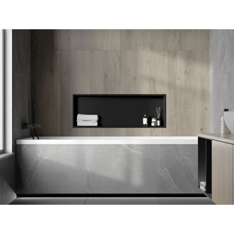 Mexen X-Wall-R ниша с фланец 90 x 30 см, черна - 1970903010