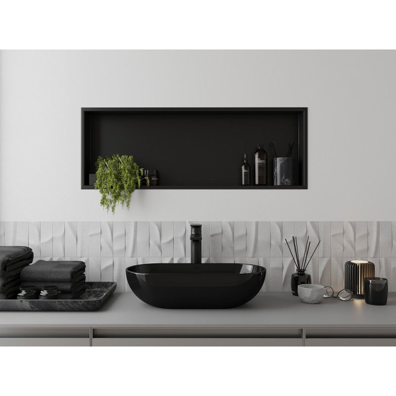 Mexen X-Wall-R ниша с фланец 90 x 30 см, черна - 1970903010