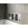Mexen X-Wall-R нишова полица с фланец и полица 90 x 30 см, инокс - 1910903010S