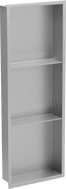 Mexen X-Wall-R вградена лавица с ръб и лавица 90 x 30 см, инокс - 1910903010S