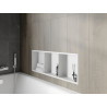Mexen X-Wall-R вдлъбната лавица с яка и рафт 90 x 30 см, бяла - 1920903010S