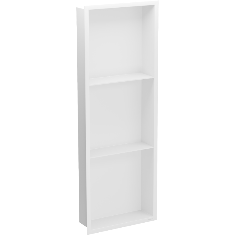 Mexen X-Wall-R нишова полица с яка и полица 90 x 30 см, бяла - 1920903010S