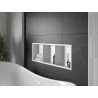 Mexen X-Wall-R вдлъбната лавица с яка и рафт 90 x 30 см, бяла - 1920903010S
