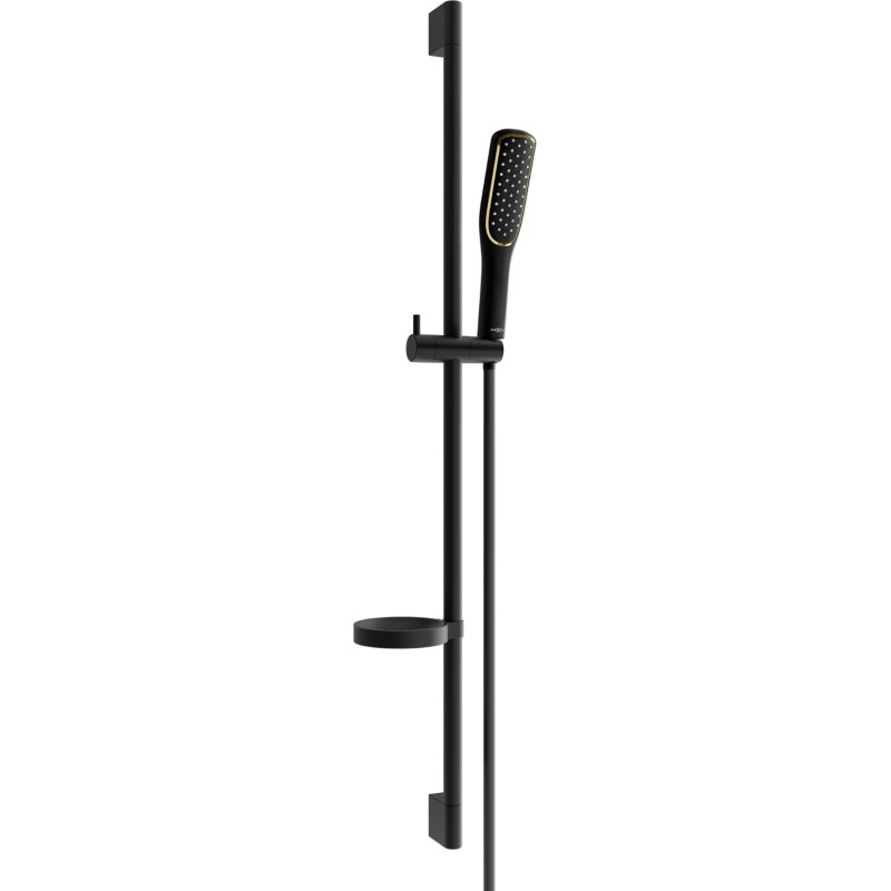 Mexen DS49 плъзгащ се душ комплект, черен - 785494583-75