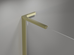 Mexen Mist-H L Duo душ кабина с панти 85 x 70 см, прозрачна, златна - 8A5L-085L-070P-50-00