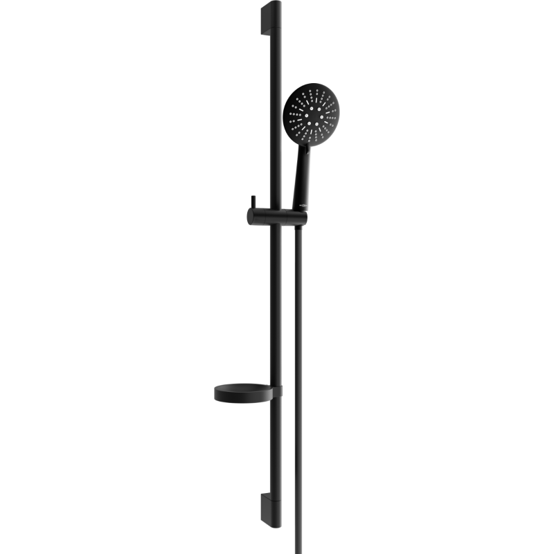 Mexen DS67 плъзгащ се душ комплект, черен - 785674583-70