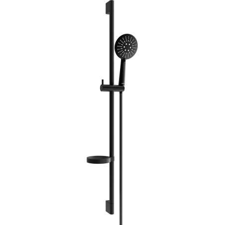 Mexen DS67 плъзгащ се душ комплект, черен - 785674583-70