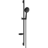 Mexen DS67 плъзгащ се душ комплект, черен - 785674583-70