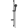 Mexen DS40 плъзгащ се душ комплект, черен - 785404583-70