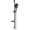 Mexen DS22 плъзгащ се душ комплект, черен - 785224583-70