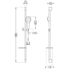 Mexen DS05 подвижен душ комплект, черен - 785054583-70