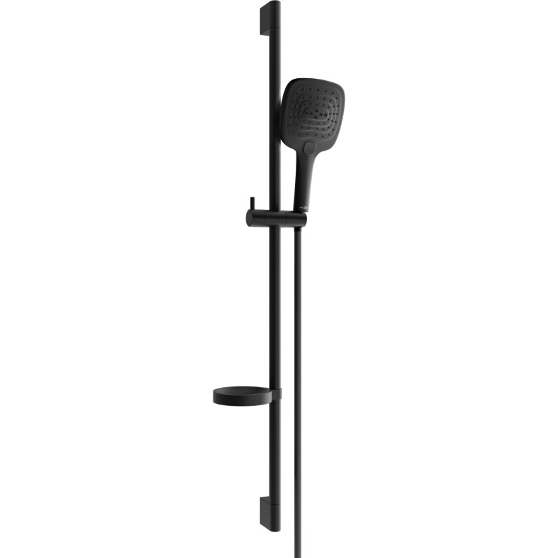 Mexen DS17 плъзгащ се душ комплект, черен - 785174583-70