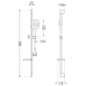 Mexen DS17 комплект за душ, хром - 785174583-00