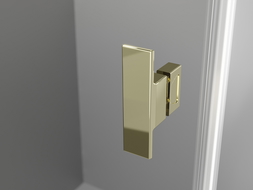 Mexen Mist-H L Duo сгъваема душ кабина 75 x 75 см, прозрачна, златна - 8A5L-075L-075P-50-00