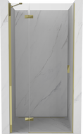 Mexen Mist-H ляви oдкрити душ врати 100 cm, прозрачни, златисти - 8A5-100-000-50-00-L