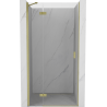 Mexen Mist-H лява врата за душ 80 cm, прозрачна, златни четкани - 8A5-080-000-55-00-L