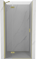 Mexen Mist-H лява врата за душ 120 см, прозрачна, златиста четка - 8A5-120-000-55-00-L