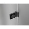 Mexen Lunar-B лява сгъваема душ кабина 70 x 70 см, прозрачна, gun metal - 832-070-070-95-00-L