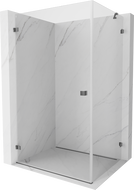 Mexen Lunar-B лява душ кабина 75 x 70 см, прозрачна, тъмно метално сиво - 832-075-070-95-00-L