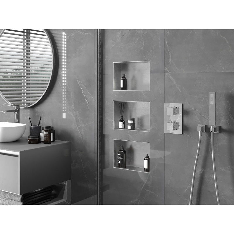 Mexen X-Wall-NR нишова рафт без фланец 30 x 20 см, инокс - 1911302010