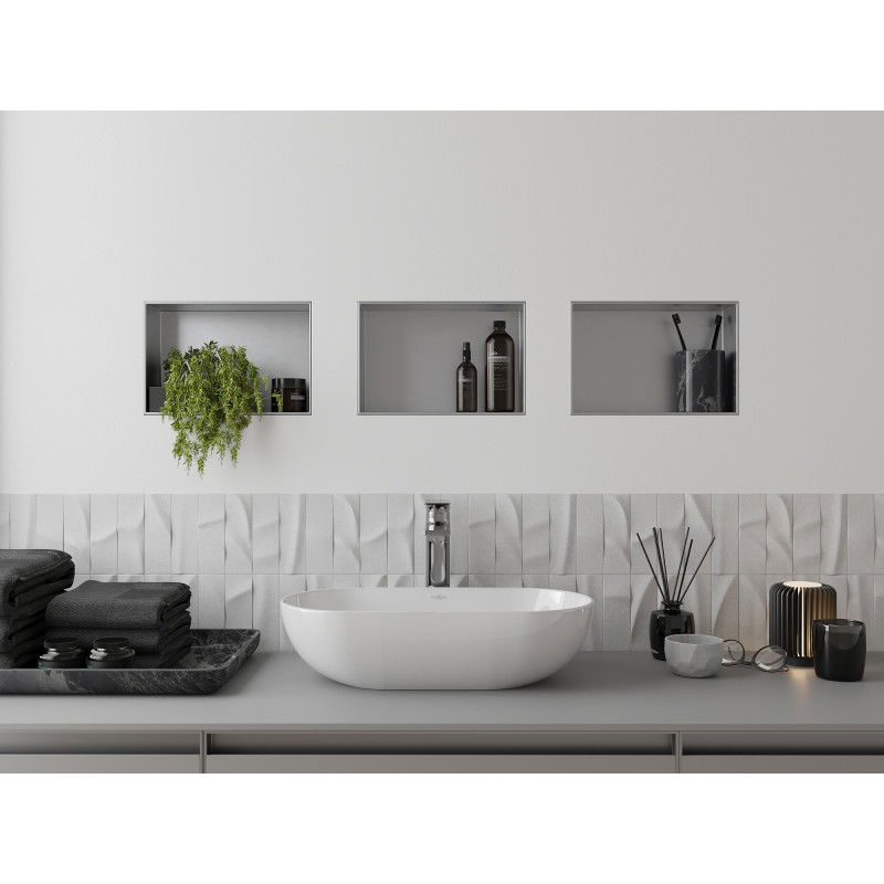 Mexen X-Wall-NR нишова рафт без фланец 30 x 20 см, инокс - 1911302010