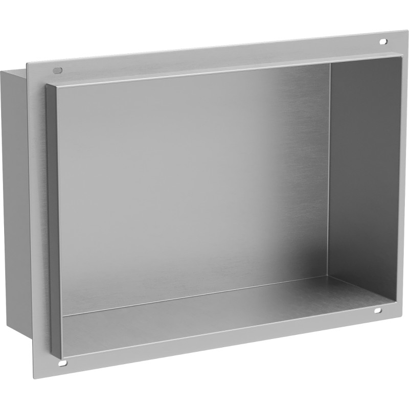 Mexen X-Wall-NR нишева етажерка без фланец 30 x 20 см, инокс - 1911302010