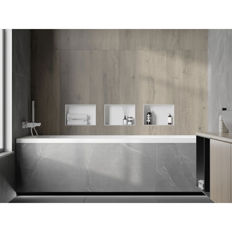 Mexen X-Wall-NR нишова полица без перваз 30 x 20 см, бяла - 1921302010