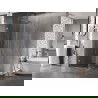 Mexen Lunar-B лява ъглова душ кабина 80 x 80 см, прозрачна, матиран никел - 832-080-080-97-00-L