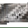 Mexen Lunar-B лява ъглова душ кабина 80 x 80 см, прозрачна, матиран никел - 832-080-080-97-00-L