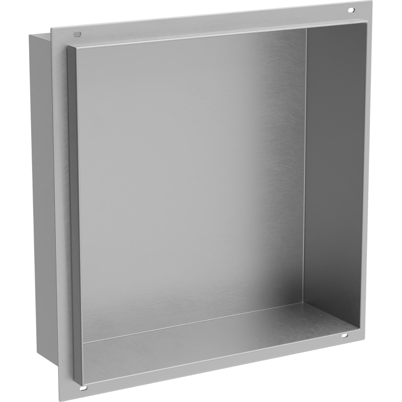 Mexen X-Wall-NR вдлъбната полица без фланец 30 x 30 см, инокс - 1911303010
