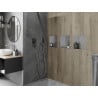 Mexen X-Wall-NR вдлъбната полица без фланец 30 x 30 см, инокс - 1911303010