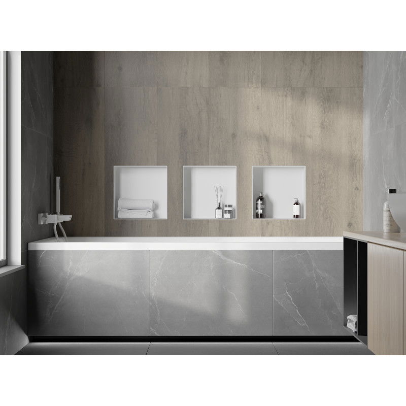 Mexen X-Wall-NR нишова поставка без фланец 30 x 30 cm, бяла - 1921303010