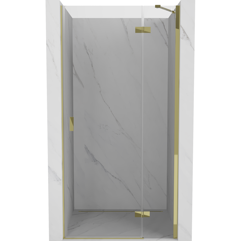 Mexen Mist-H душ врати с отварящи се надясно 105 см, прозрачни, златни - 8A5-105-000-50-00-P