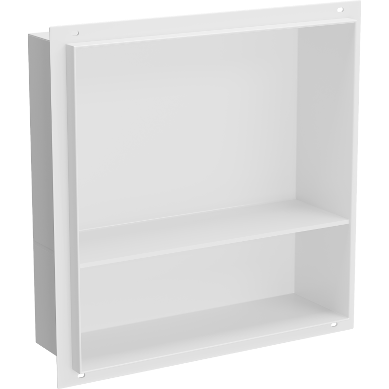 Mexen X-Wall-NR вградена полица без фланец с рафт 30 x 30 см, бяла - 1921303010S