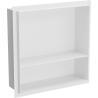 Mexen X-Wall-NR вградена полица без фланец с рафт 30 x 30 см, бяла - 1921303010S