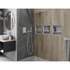 Mexen X-Wall-NR нишова рафт без фланец с рафт 30 x 30 см, бял - 1921303010S