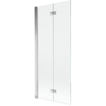 Mexen Mist параван за вана двукрилен ляв 80 x 150 см, прозрачен, хром - 8A9-080-002-01-00-L