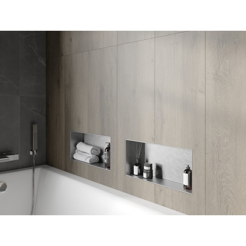 Mexen X-Wall-NR нишова полица без фланец 45 x 20 см, инокс - 1911452010