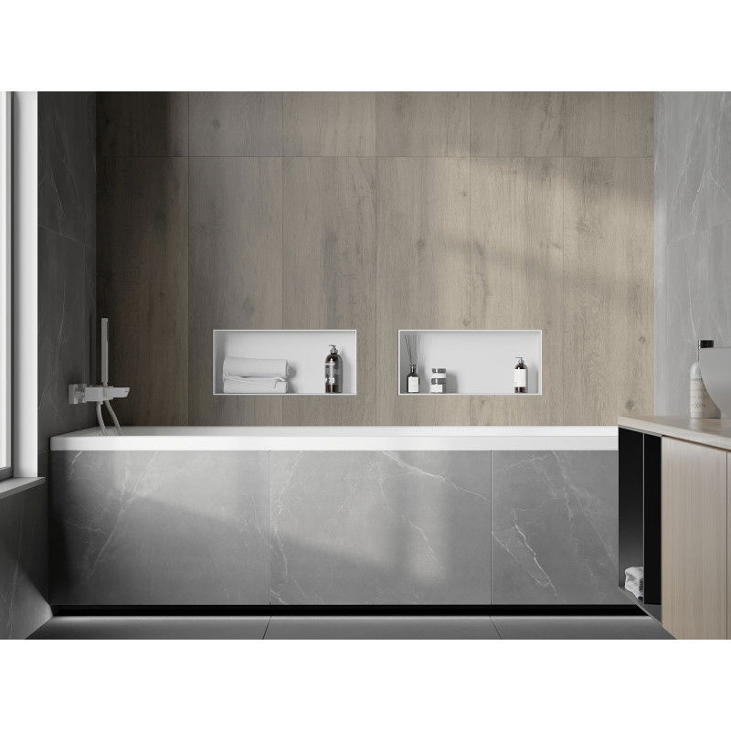 Mexen X-Wall-NR вградена полица без фланец 45 x 20 cm, бяла - 1921452010