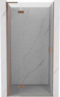Mexen Mist-H L душ кабина с отваряща се врата лява 75 cm, прозрачна, четкана мед - 8A5L-075-000-65-00-L