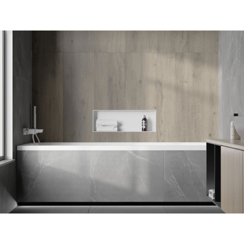 Mexen X-Wall-NR нишова полица без фланец 60 x 20 см, бяла - 1921602010